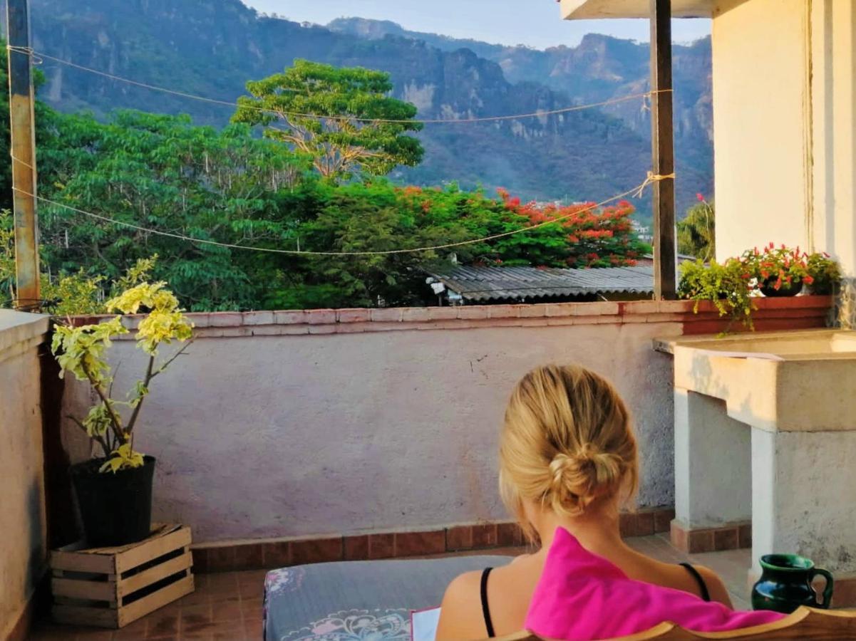 Mi Atardecer En Tepoz, Hostal テポストラン エクステリア 写真